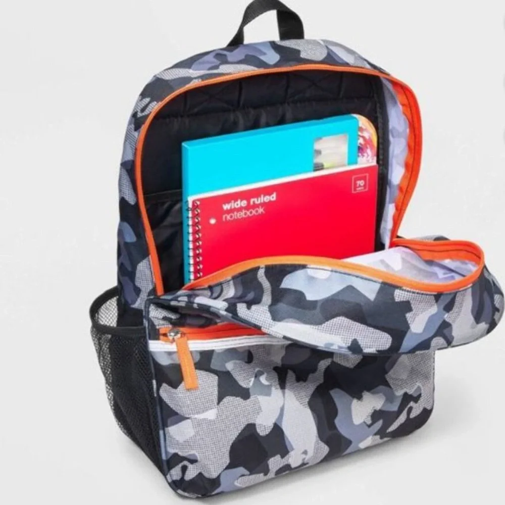 Camouflage Backpack Fits 15 Inch Laptop‎ School Travel Daypack Book Bag